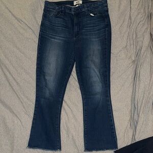 PAIGE Women’s Collette Crop Flare Midnight Blue Flare Jeans